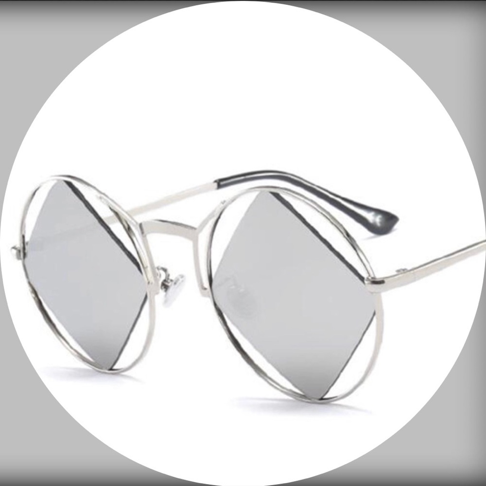 Square Reflective Lens Sunglasses